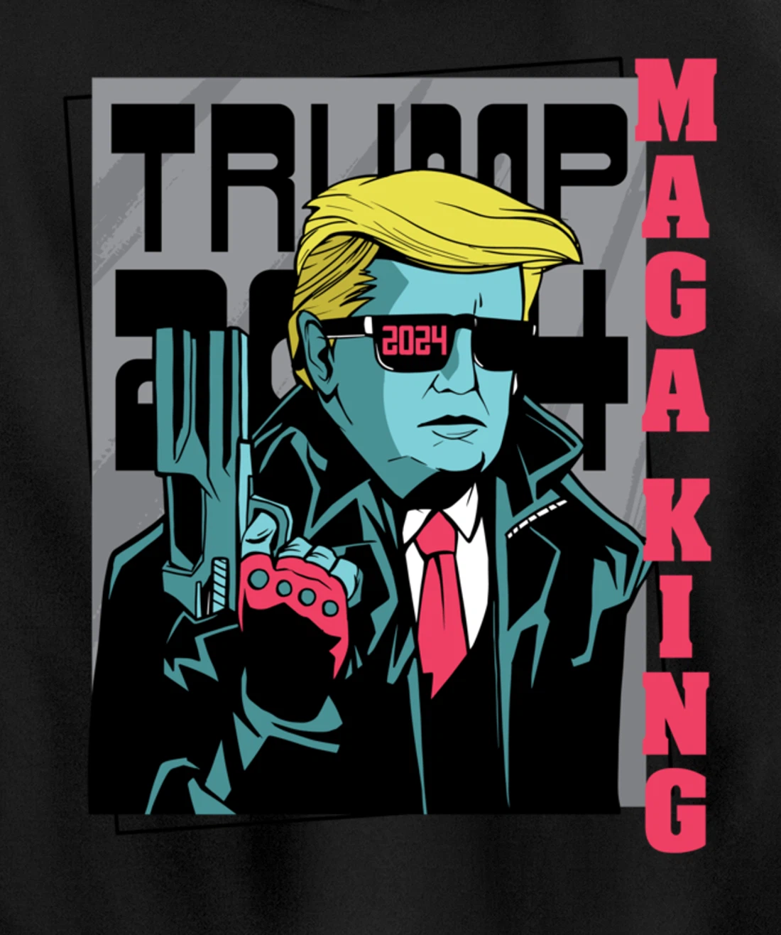 Directly from the Future, Pro Trump The Great Maga King Pullover Hoodie