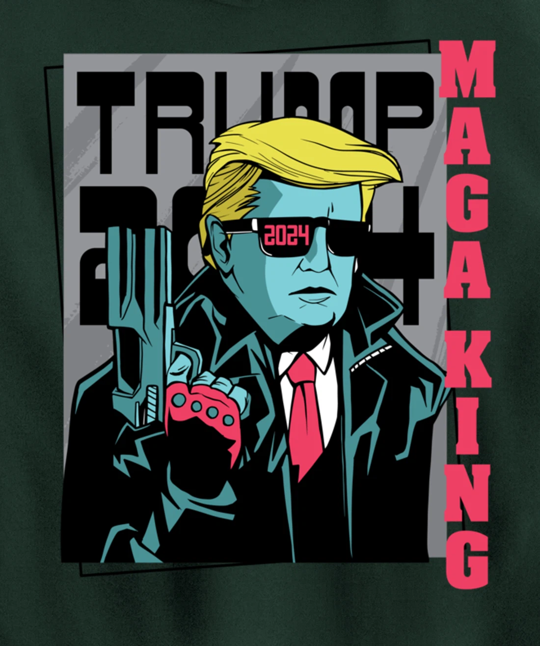 Directly from the Future, Pro Trump The Great Maga King Pullover Hoodie