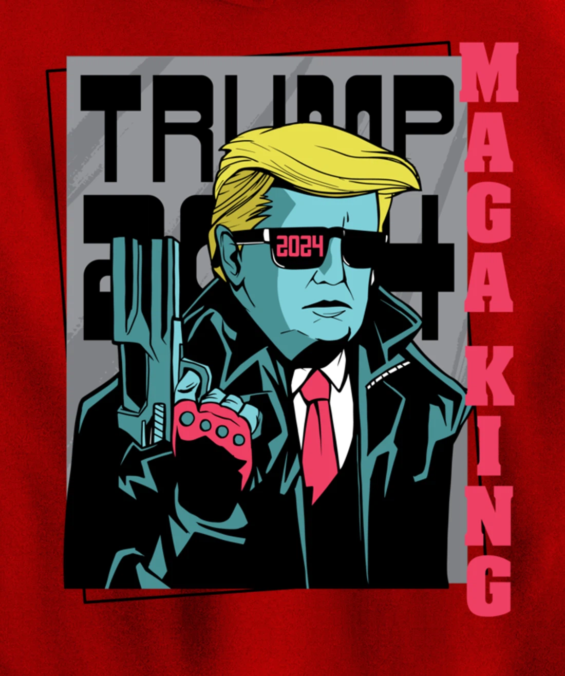 Directly from the Future, Pro Trump The Great Maga King Pullover Hoodie