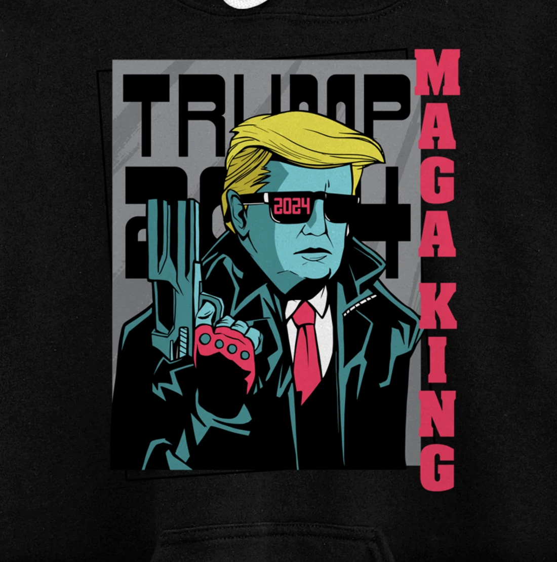 Directly from the Future, Pro Trump The Great Maga King Pullover Hoodie