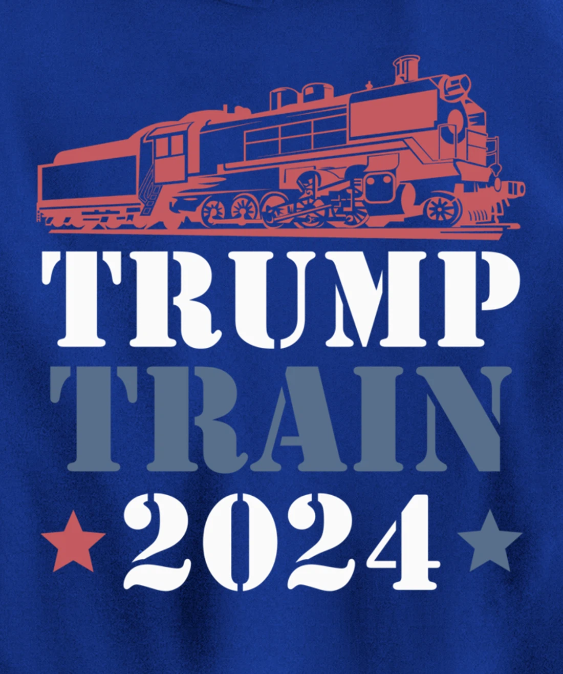 Trump Train 2024 Funny President Trump Supporter Re-election Pullover Hoodie