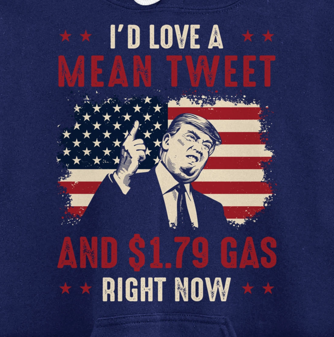 Vote for Trump Pullover Hoodie