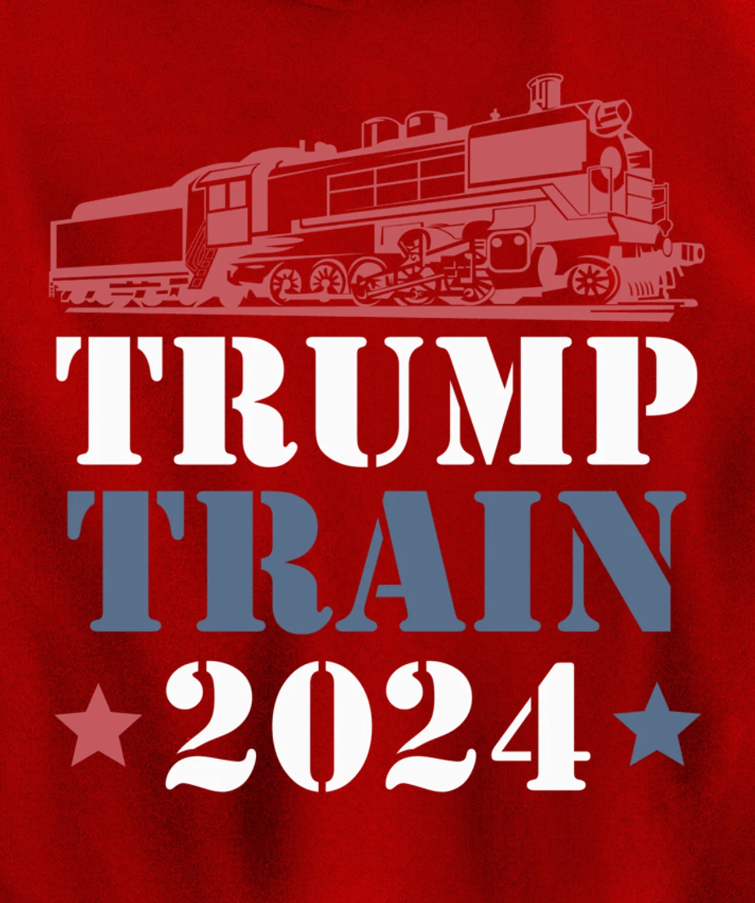 Trump Train 2024 Funny President Trump Supporter Re-election Pullover Hoodie