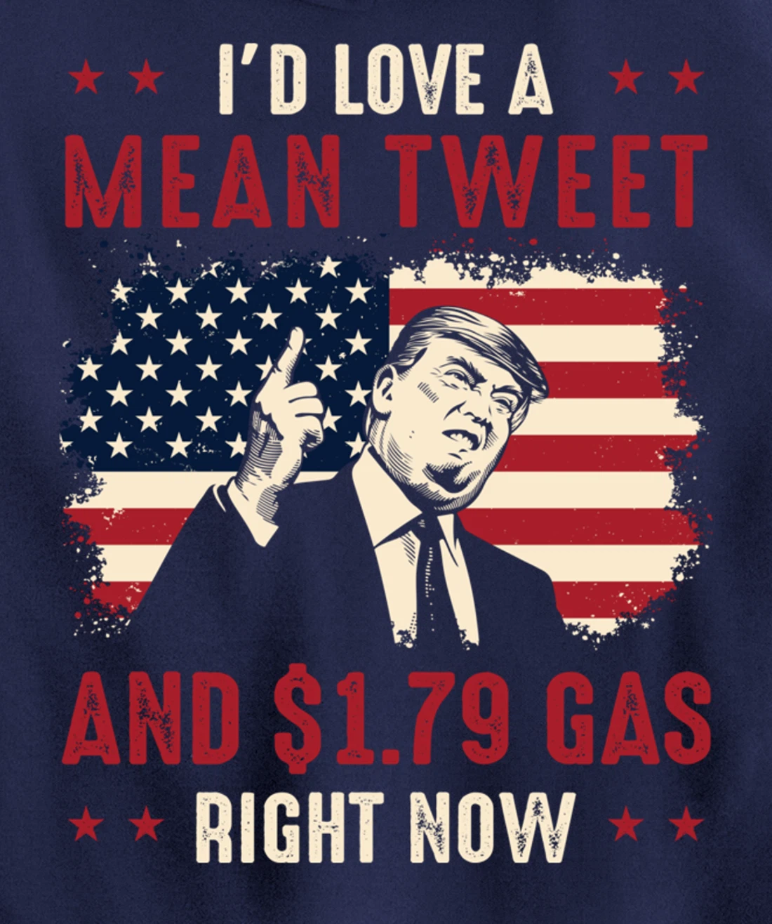 Vote for Trump Pullover Hoodie