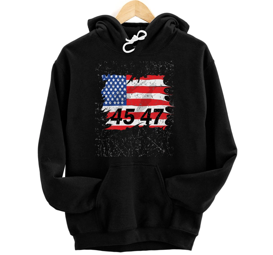 Trump for President 2024, 45 47, Pro Trump Election 2024 Pullover Hoodie