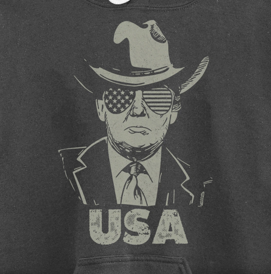 the USA Again Vintage Trump Pullover Hoodie