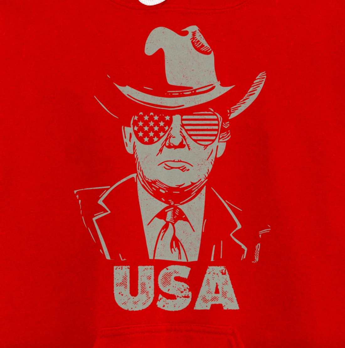 the USA Again Vintage Trump Pullover Hoodie