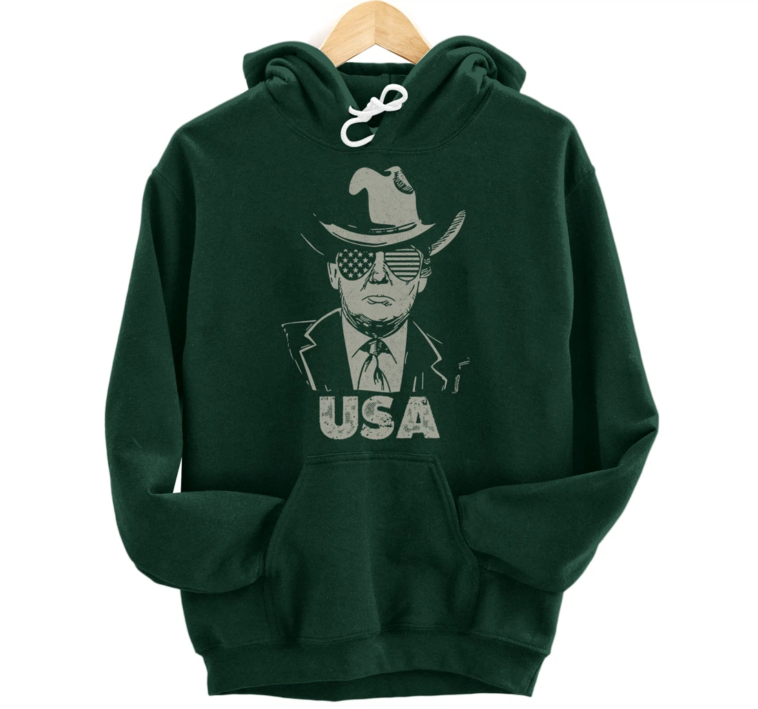 the USA Again Vintage Trump Pullover Hoodie