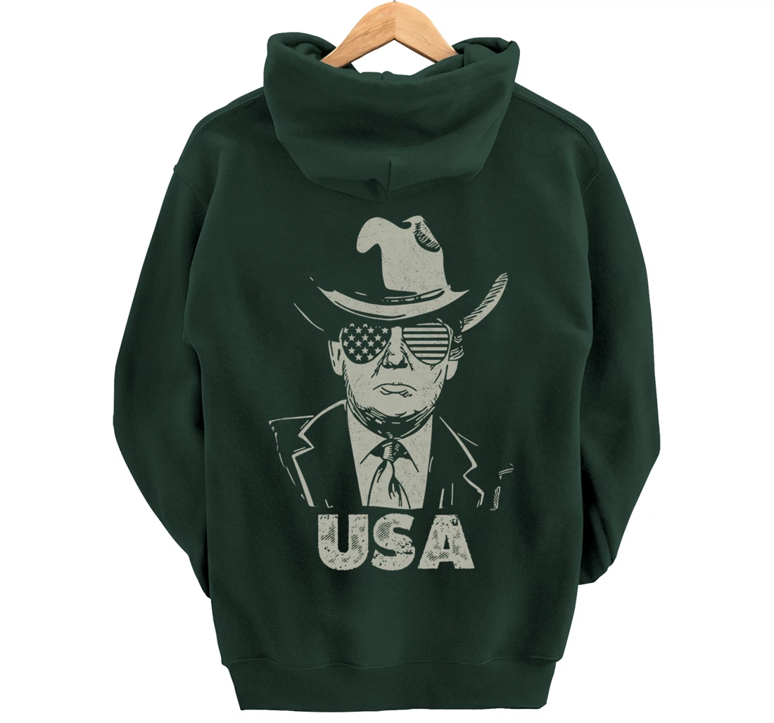 the USA Again Vintage Trump Pullover Hoodie