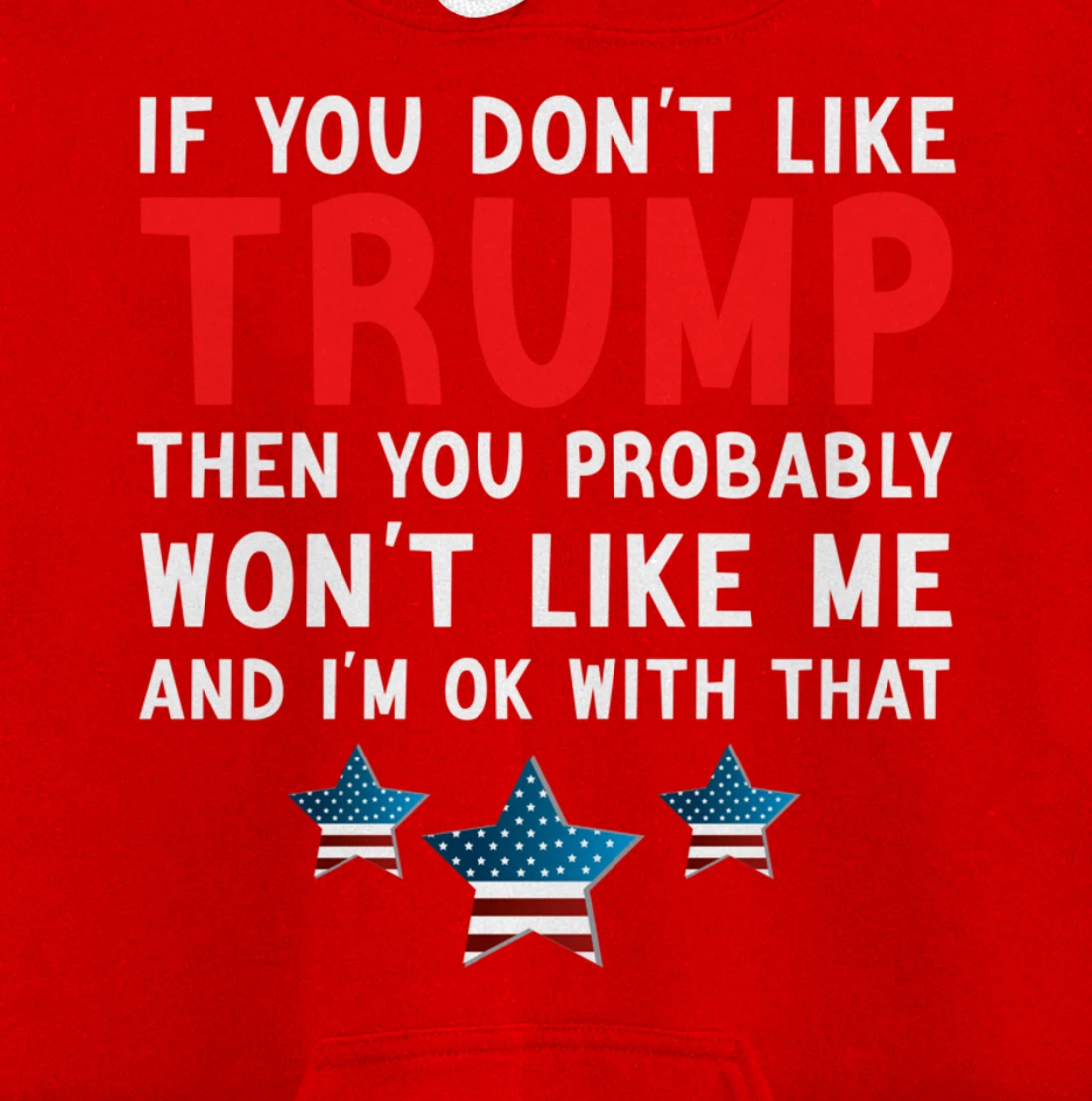 If You Don't Like Trump Then You Probably Trump Lover 2024 Pullover Hoodie