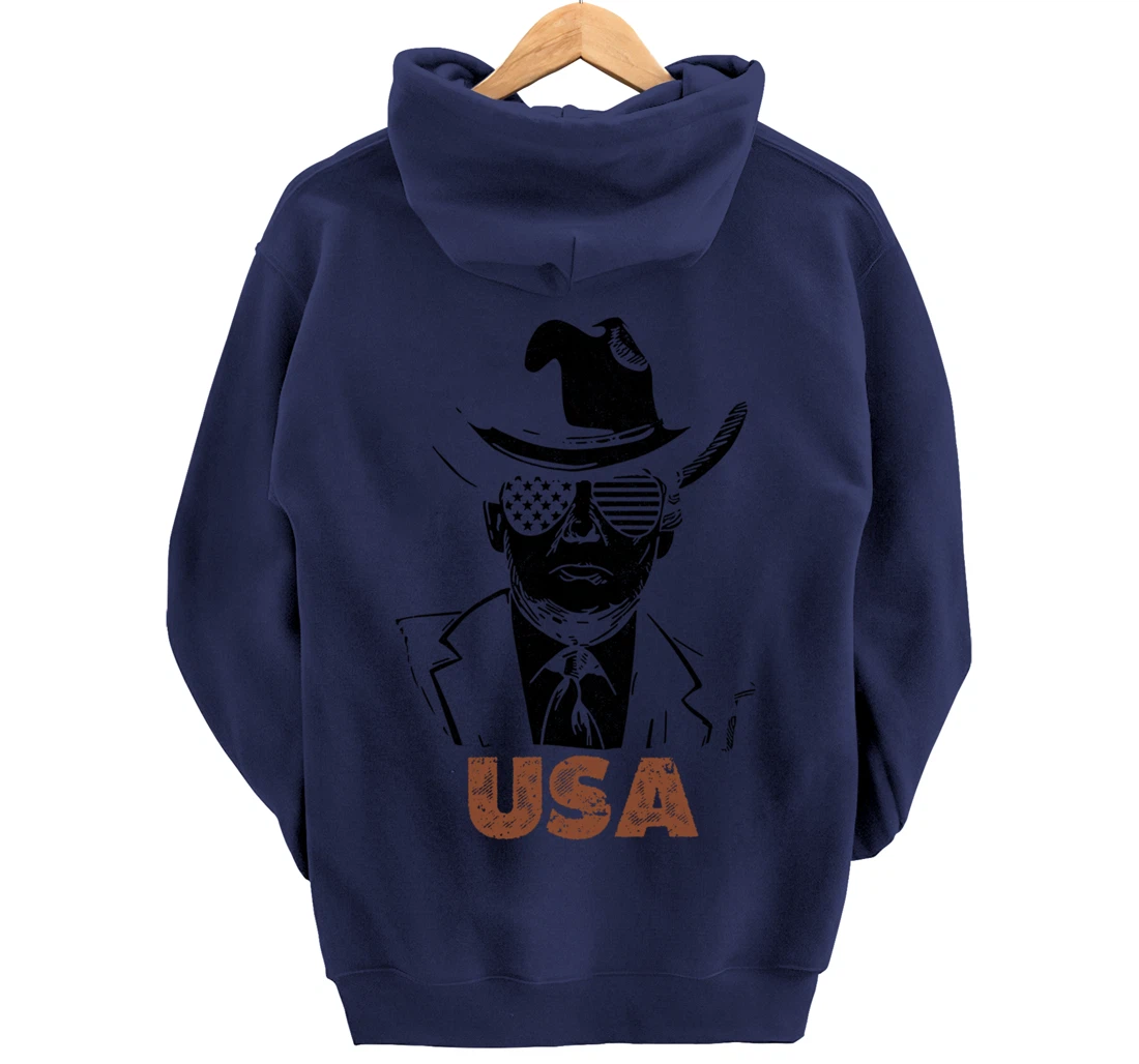 the USA Again Retro Trump Pullover Hoodie