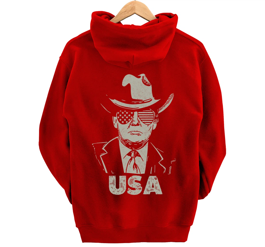 the USA Again Vintage Trump Pullover Hoodie