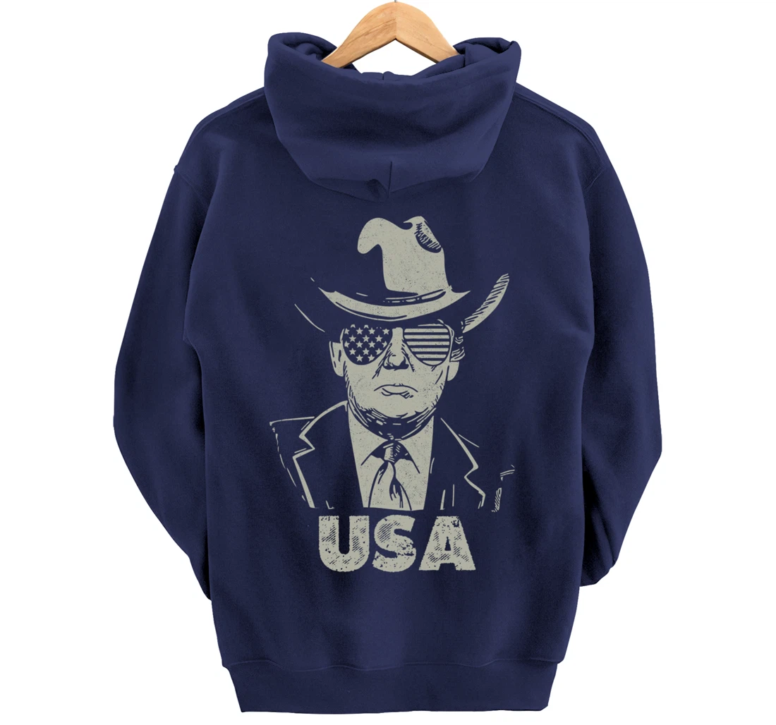 the USA Again Vintage Trump Pullover Hoodie