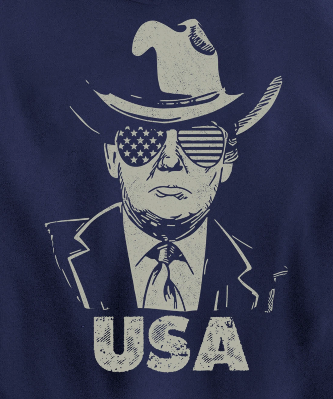 the USA Again Vintage Trump Pullover Hoodie