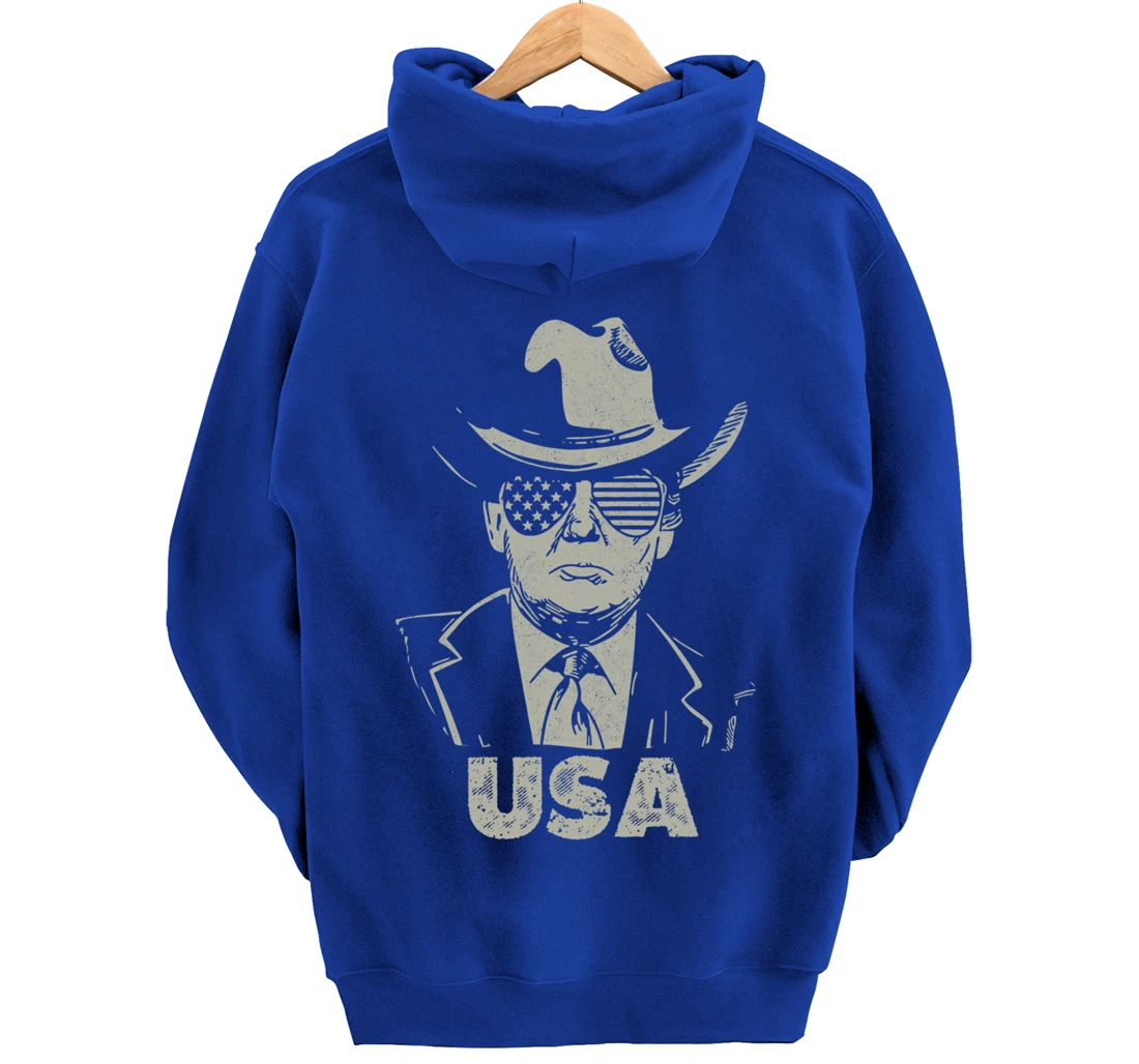 the USA Again Vintage Trump Pullover Hoodie