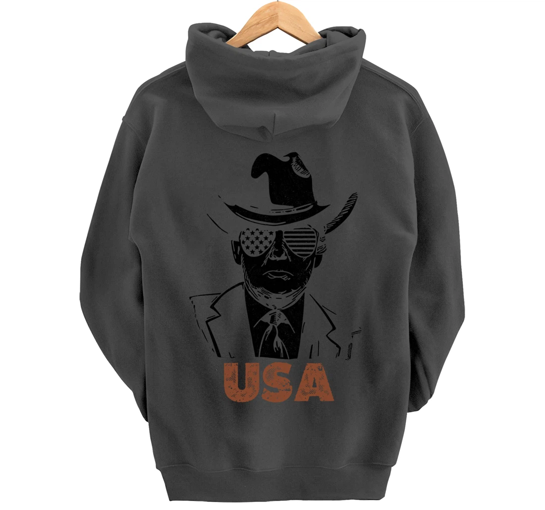 the USA Again Retro Trump Pullover Hoodie