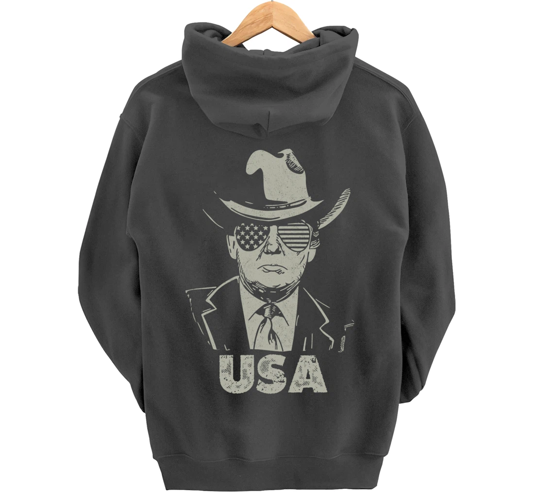 the USA Again Vintage Trump Pullover Hoodie