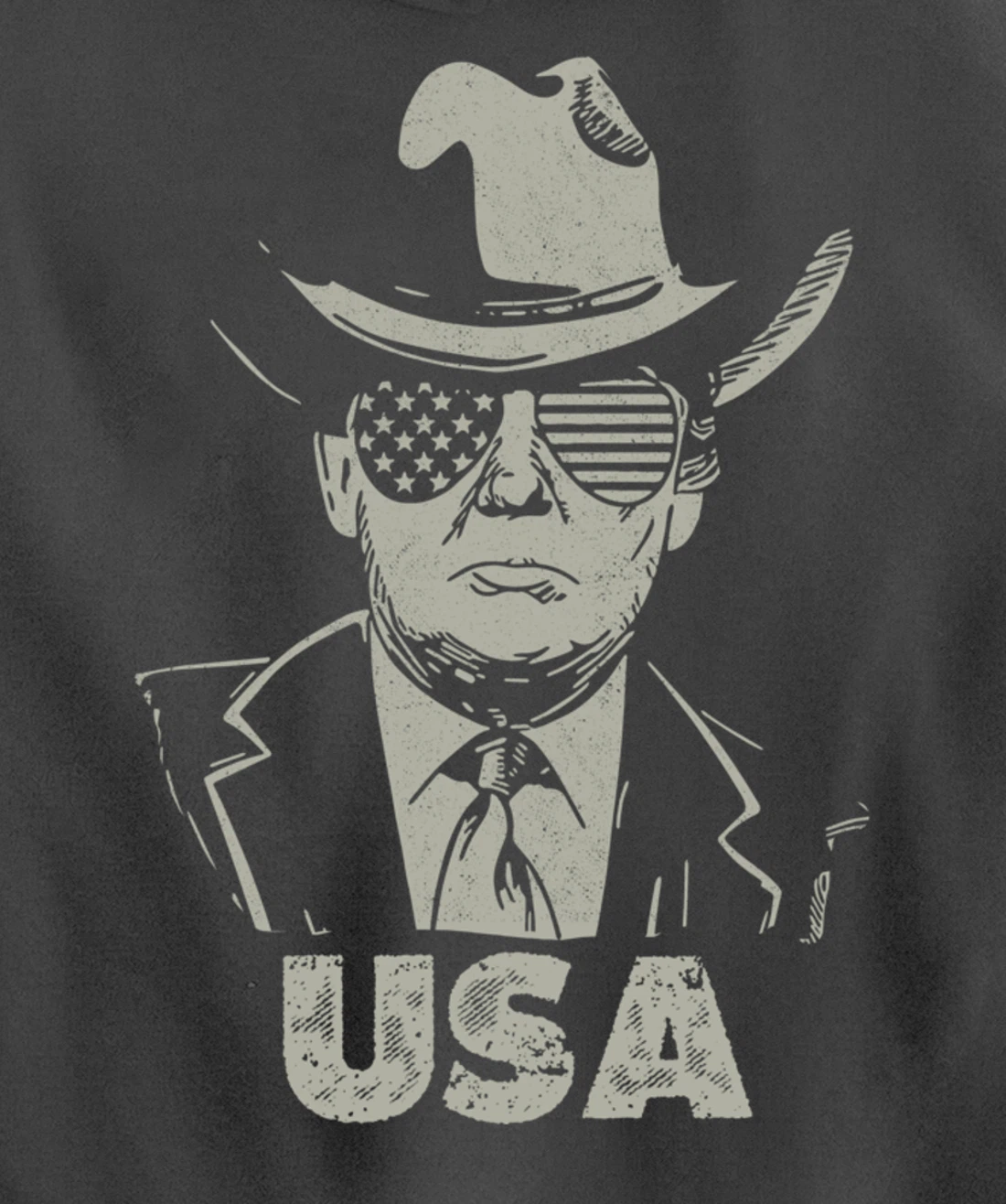 the USA Again Vintage Trump Pullover Hoodie