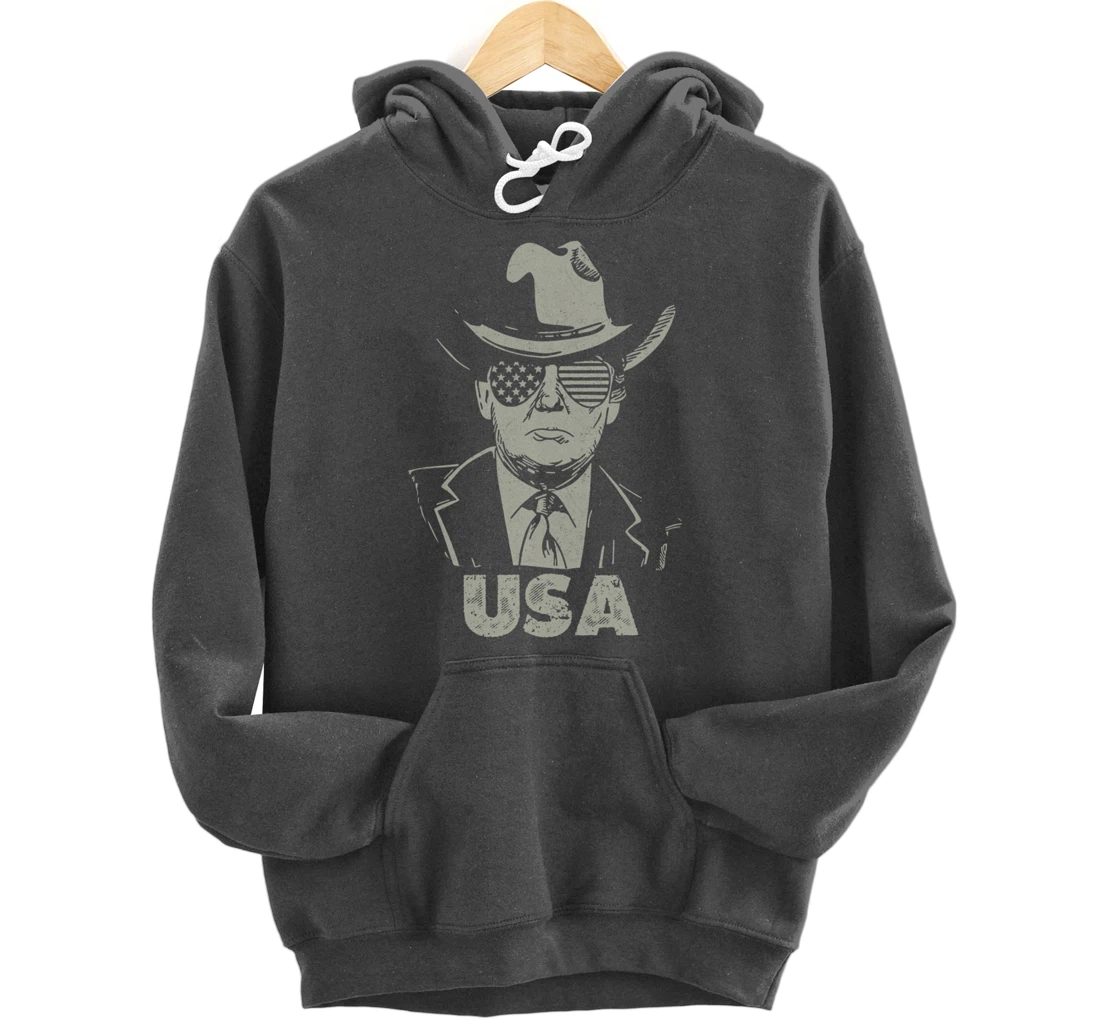 the USA Again Vintage Trump Pullover Hoodie