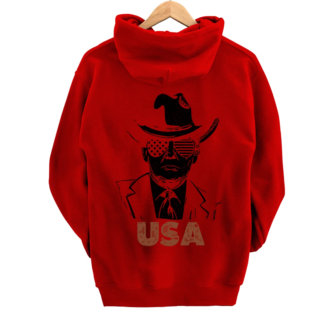 the USA Again Retro Trump Pullover Hoodie