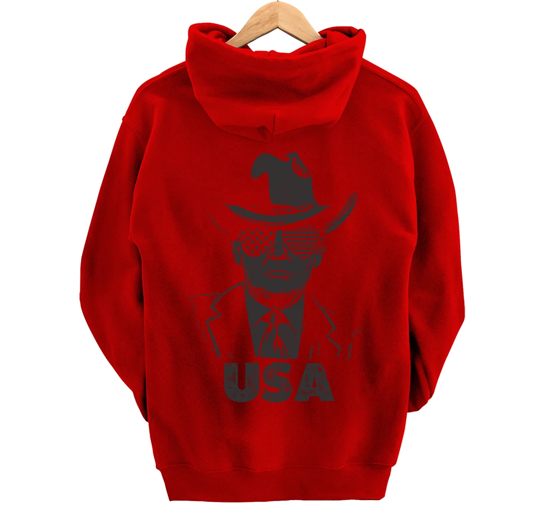 the USA Again Vintage Trump Pullover Hoodie