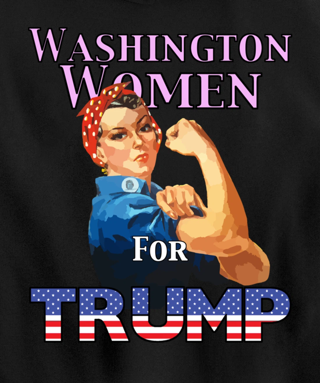 Washington Women For Trump Pullover Hoodie