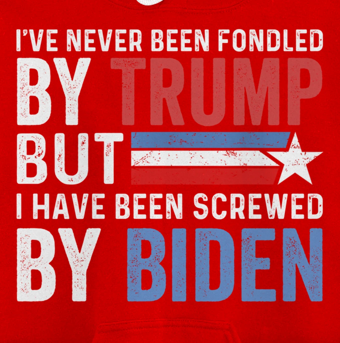 I've Never Been Fondled By Trump But Biden Pullover Hoodie