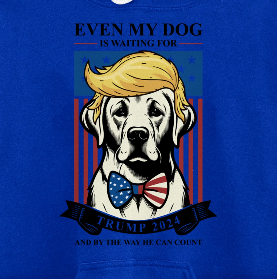 Labrador Retriever Even My Dog Is Waiting For Trump 2024 Pullover Hoodie