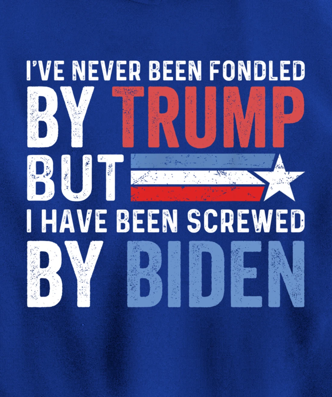 I've Never Been Fondled By Trump But Biden Pullover Hoodie