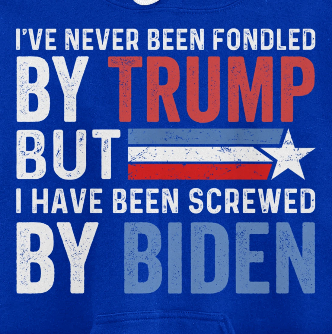 I've Never Been Fondled By Trump But Biden Pullover Hoodie