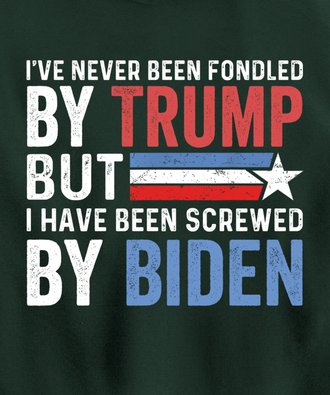I've Never Been Fondled By Trump But Biden Pullover Hoodie