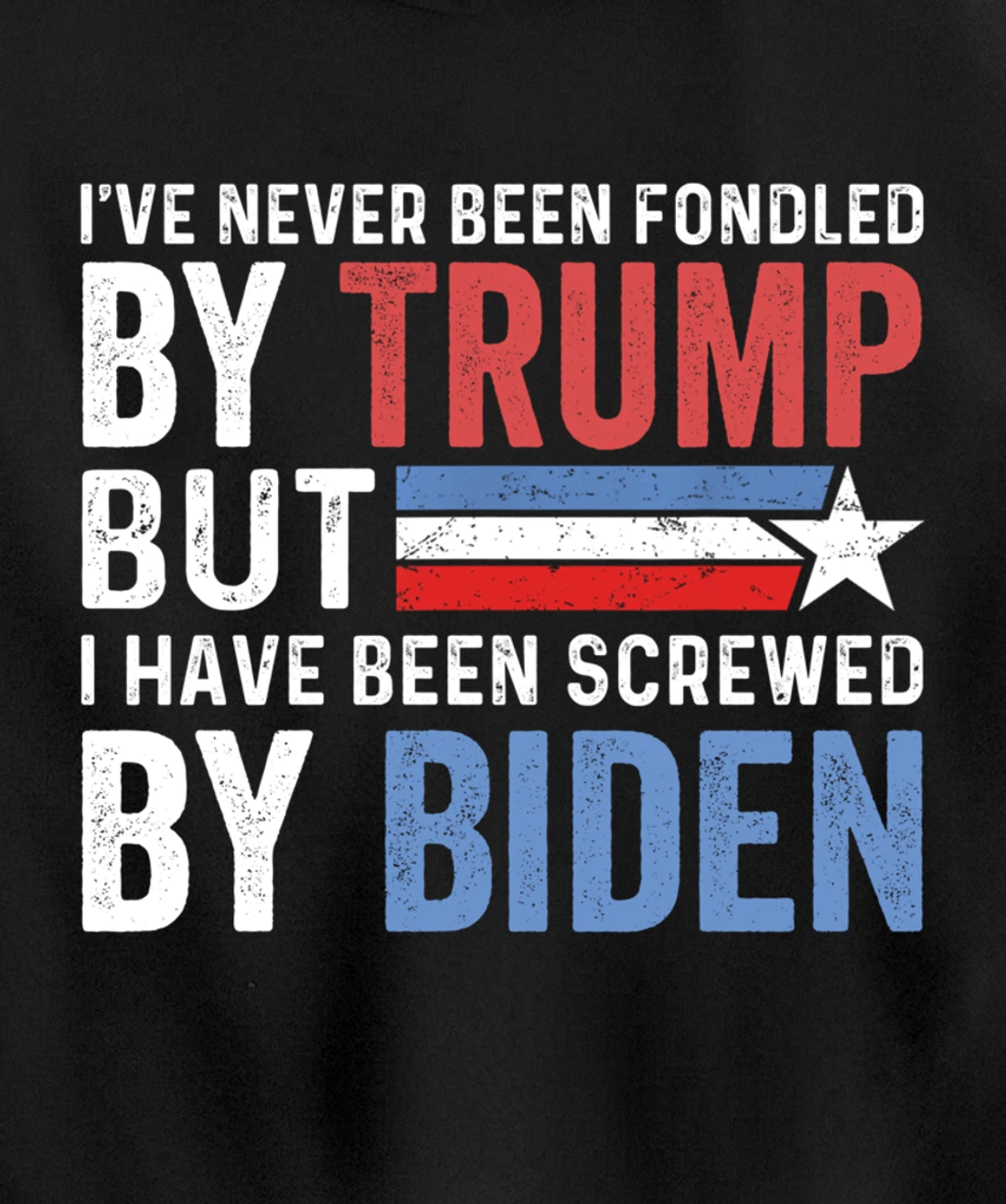 I've Never Been Fondled By Trump But Biden Pullover Hoodie