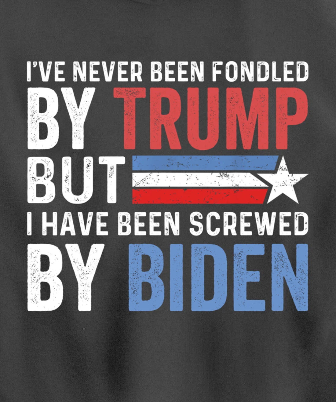 I've Never Been Fondled By Trump But Biden Pullover Hoodie