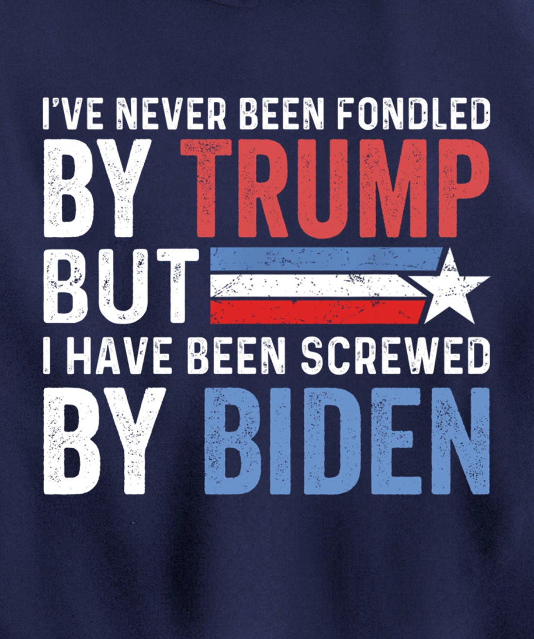 I've Never Been Fondled By Trump But Biden Pullover Hoodie