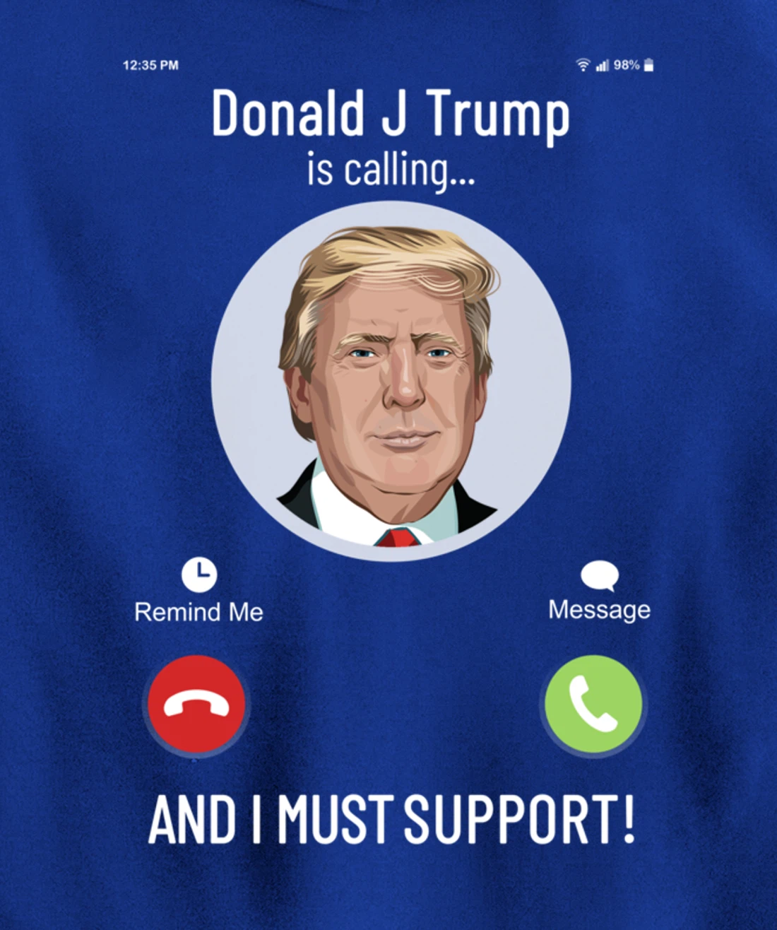 White House is calling : I must support for Trump Supporter Pullover Hoodie