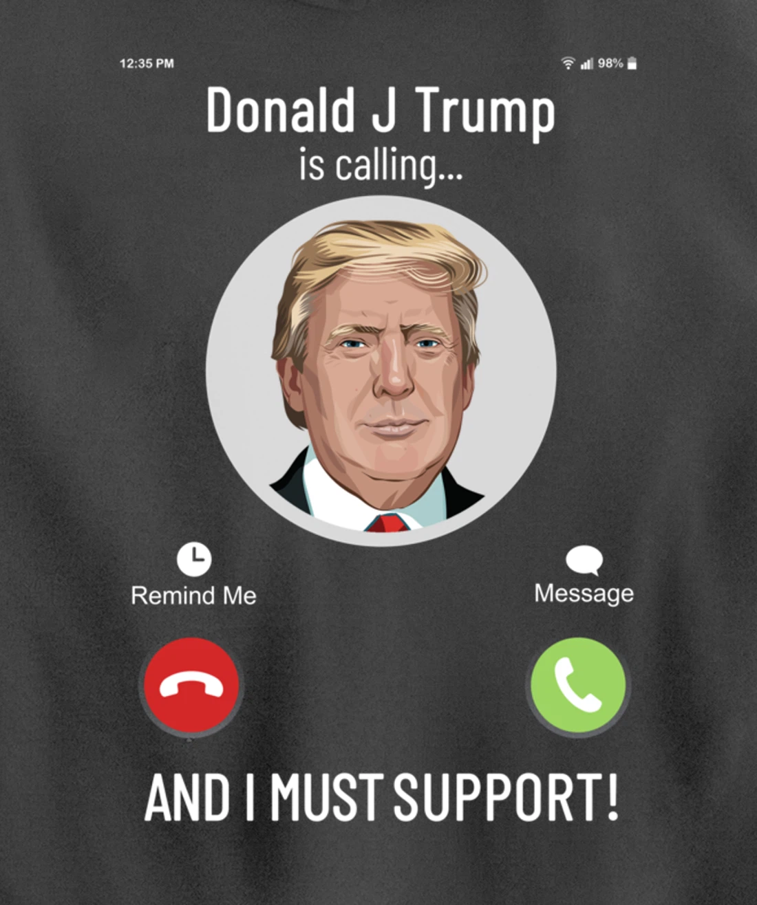 White House is calling : I must support for Trump Supporter Pullover Hoodie