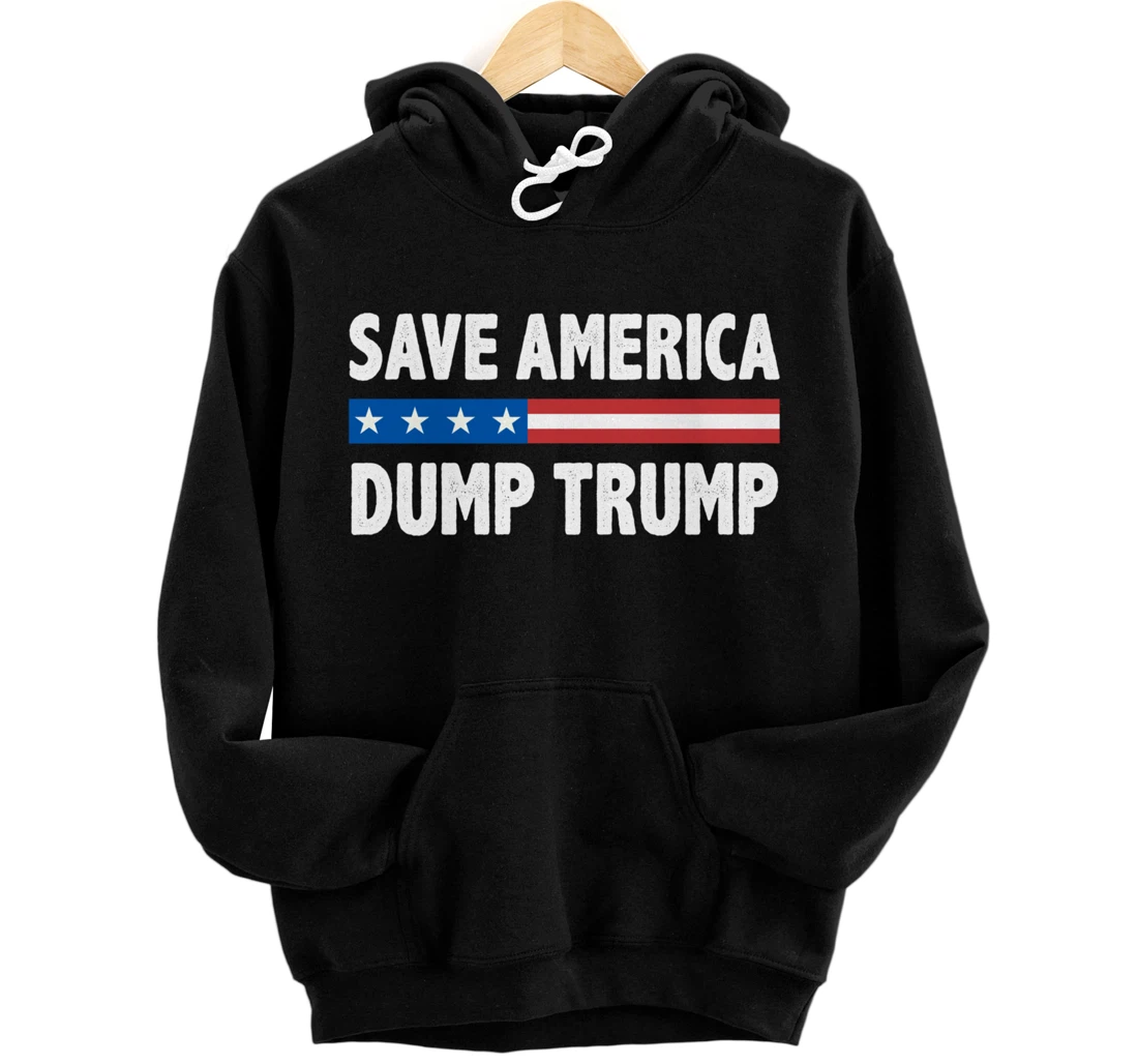 Save America - Dump Trump - Vintage Style - Pullover Hoodie