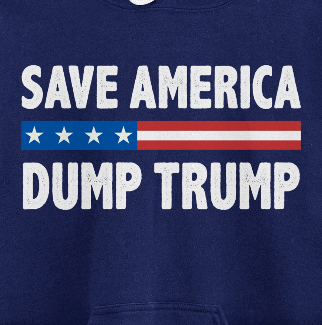 Save America - Dump Trump - Vintage Style - Pullover Hoodie