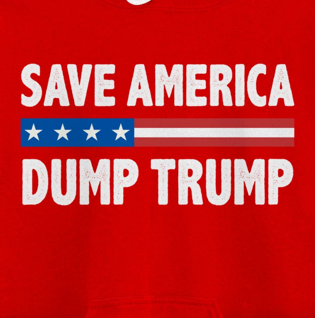 Save America - Dump Trump - Vintage Style - Pullover Hoodie