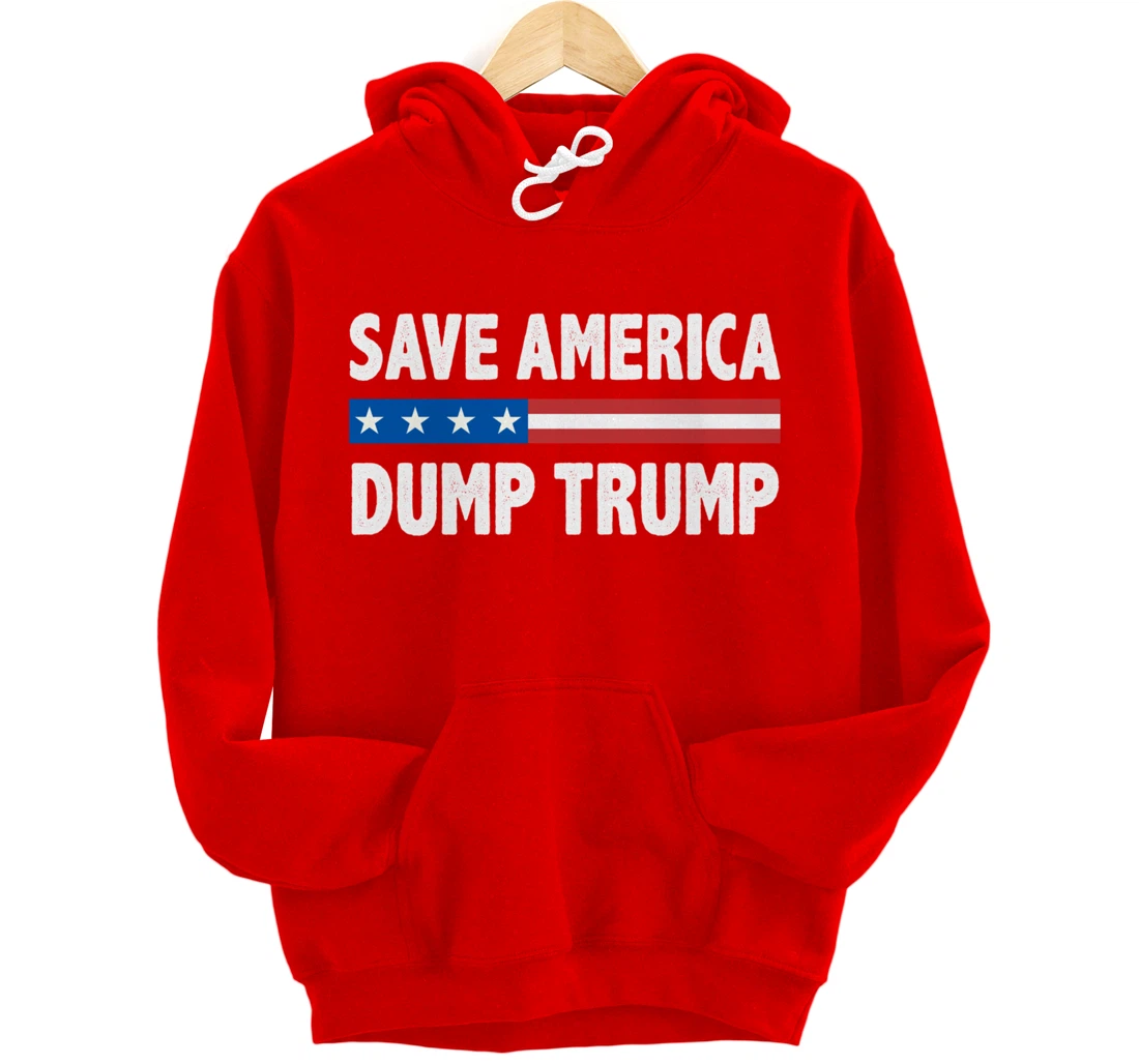 Save America - Dump Trump - Vintage Style - Pullover Hoodie