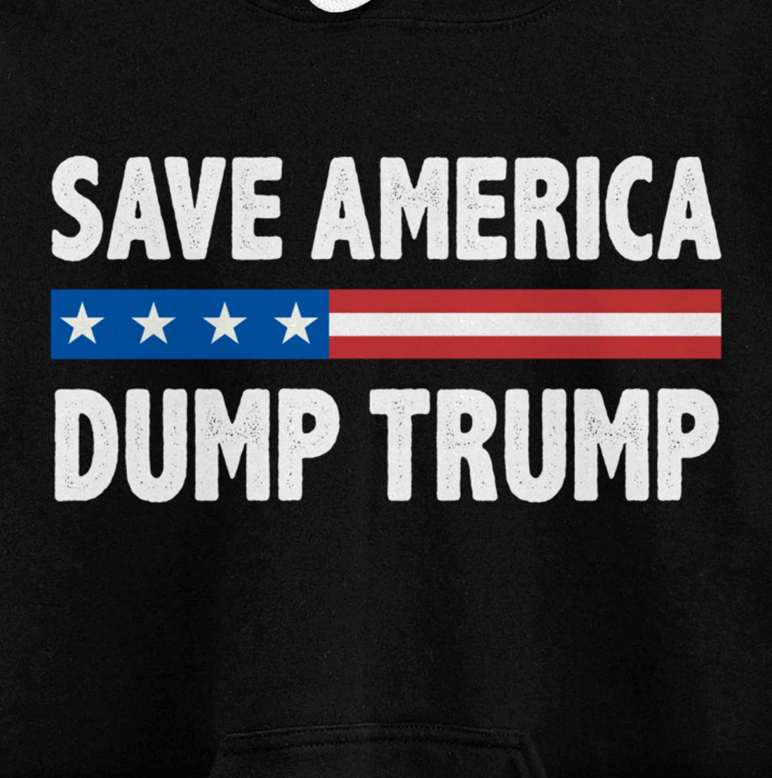 Save America - Dump Trump - Vintage Style - Pullover Hoodie