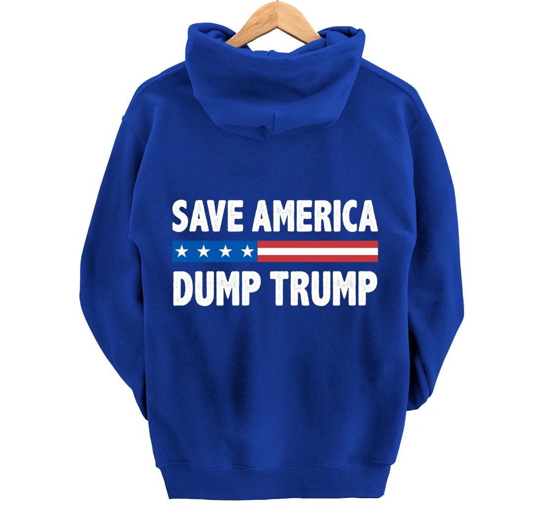 Save America - Dump Trump - Vintage Style - Pullover Hoodie