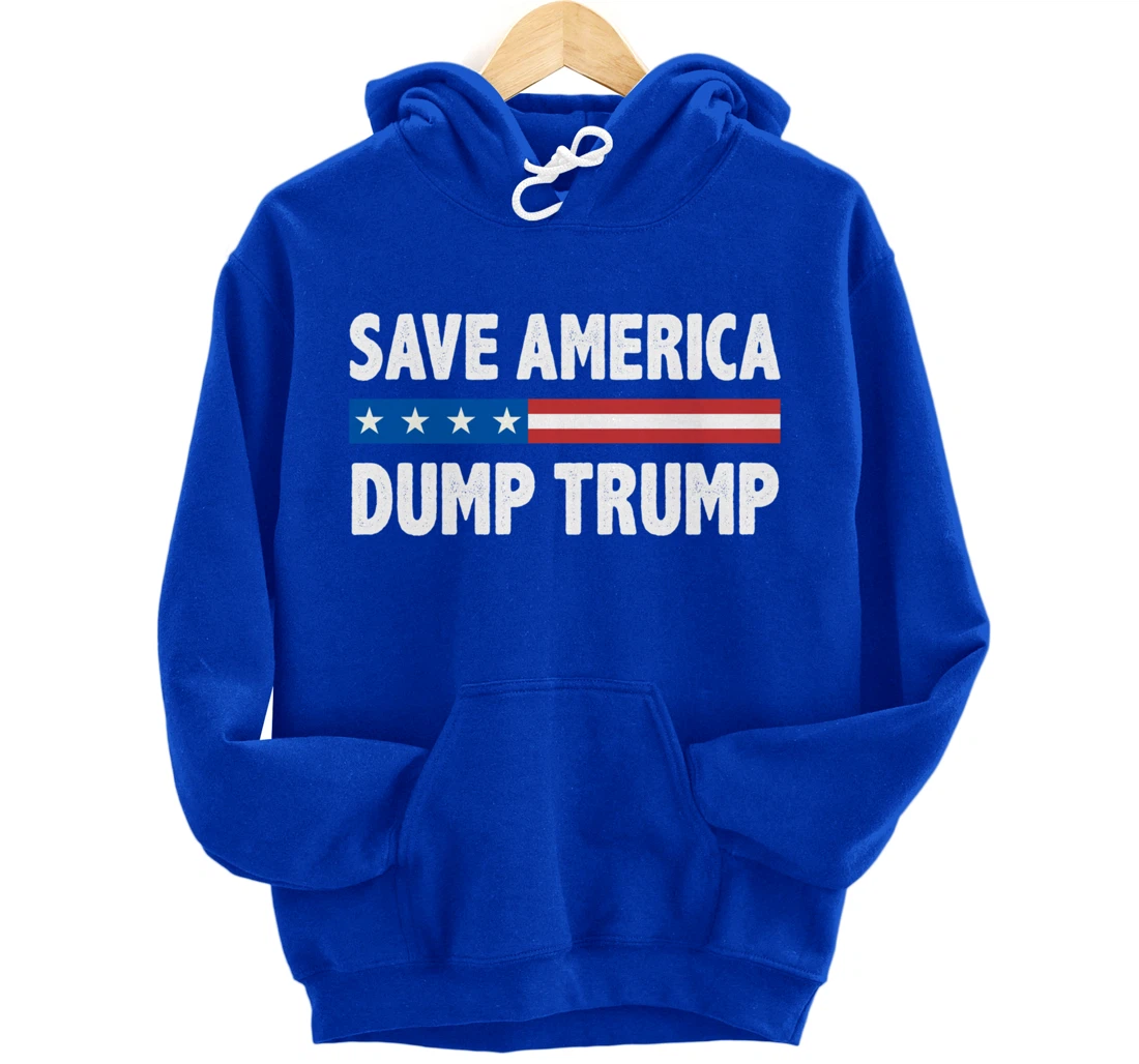 Save America - Dump Trump - Vintage Style - Pullover Hoodie