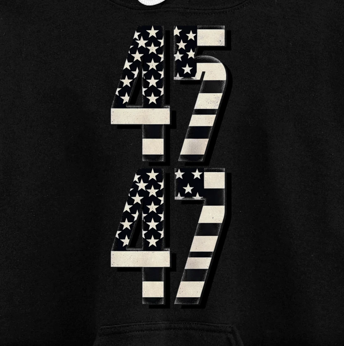 vintage US American Flag 45 47 2024 Trump Pullover Hoodie