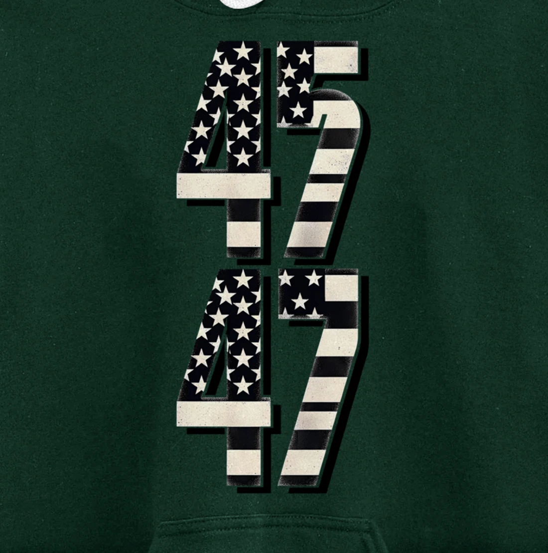 vintage US American Flag 45 47 2024 Trump Pullover Hoodie