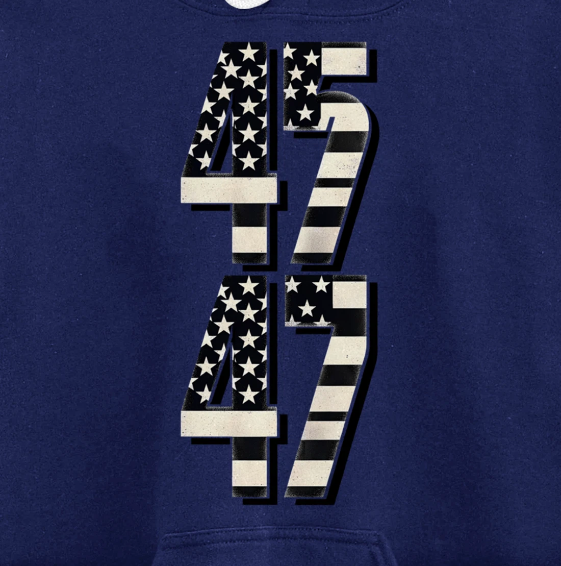 vintage US American Flag 45 47 2024 Trump Pullover Hoodie