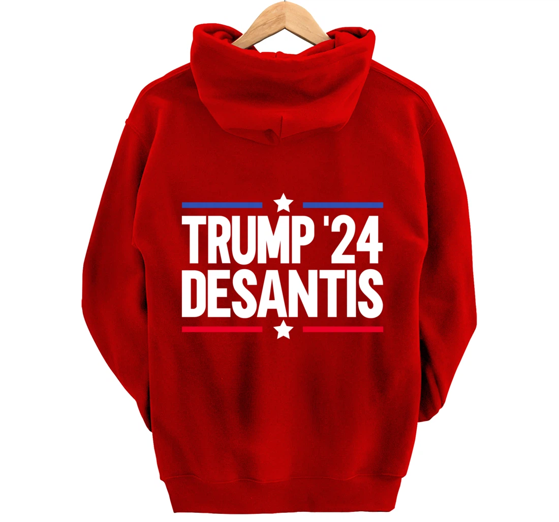 Trump DeSantis 2024 Pullover Hoodie