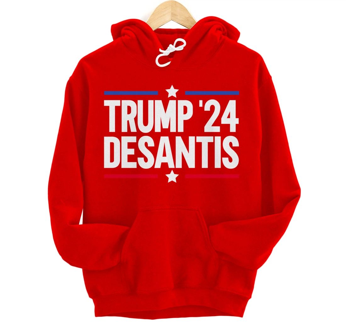 Trump DeSantis 2024 Pullover Hoodie