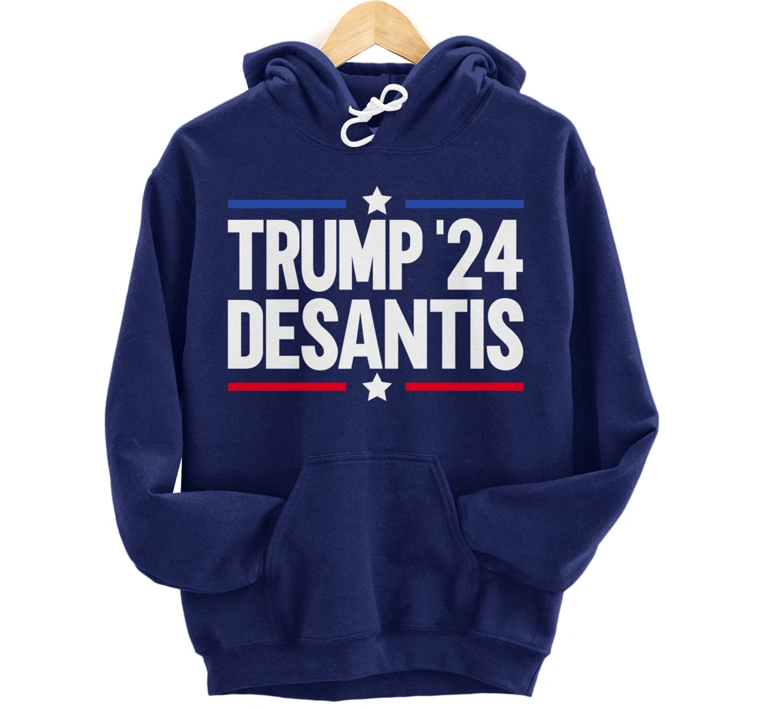 Trump DeSantis 2024 Pullover Hoodie