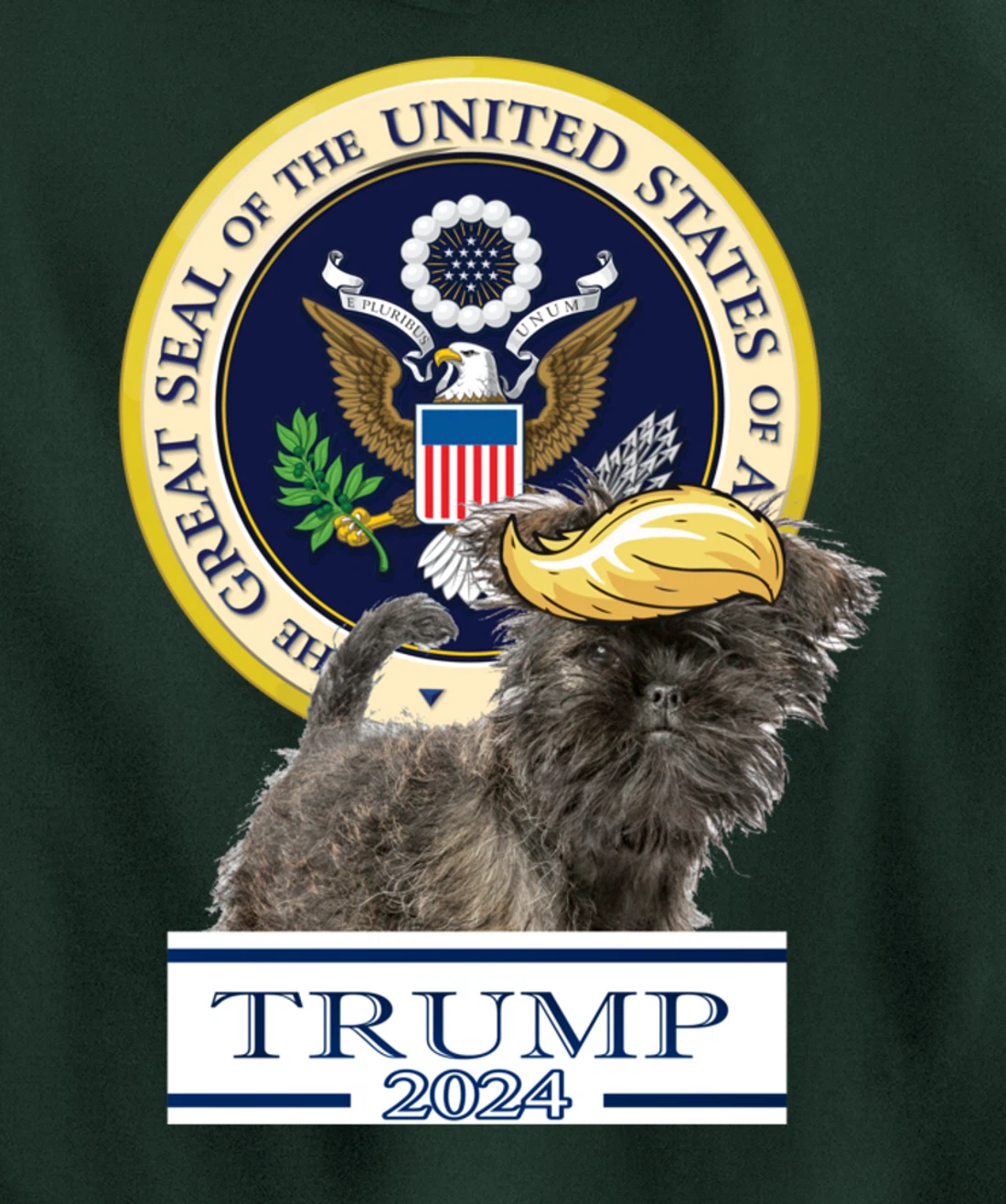 Trump 2024 Affenpinscher Pullover Hoodie